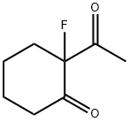 Cyclohexanone, 2-acetyl-2-fluoro- (9CI) 结构式