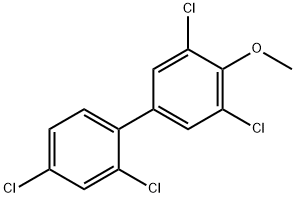 2,3,4,5-四氯-4'-甲氧基-1,1'-联苯 结构式