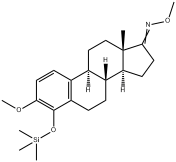 3-Methoxy-4-[(trimethylsilyl)oxy]estra-1,3,5(10)-trien-17-one O-methyl oxime 结构式