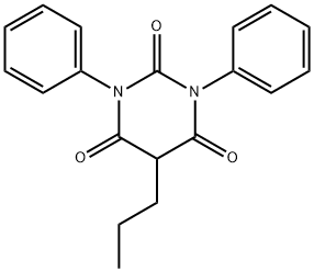 1,3-Diphenyl-5-propyl-2,4,6(1H,3H,5H)-pyrimidinetrione 结构式