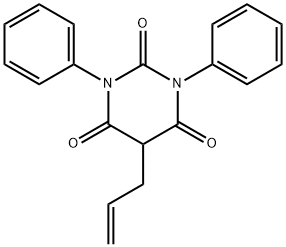 5-Allyl-1,3-diphenyl-2,4,6(1H,3H,5H)-pyrimidinetrione 结构式