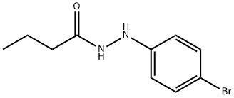 Butyric acid 2-(p-bromophenyl)hydrazide 结构式