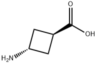 反式-3-氨基环丁基甲酸 结构式