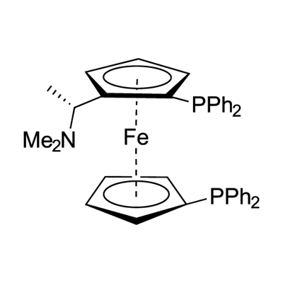 (R)-N,N-二甲基-1-[(S)-1',2-双(二苯基膦基)二茂铁基]乙胺 结构式