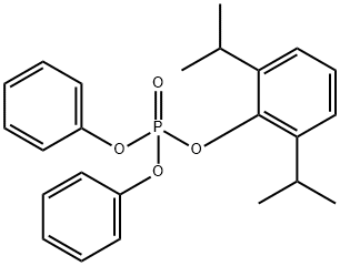 Phosphoric acid, 2,6-bis(1-methylethyl)phenyl diphenyl ester 结构式