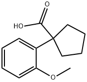 1-(2-甲氧基苯基)环戊烷甲酸 结构式