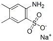 sodium 4-amino-o-xylene-5-sulphonate 结构式