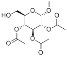 甲基-2,3,4-三乙酰氧基-alpha-D-吡喃葡萄糖苷 结构式