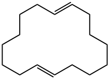 TRANS,TRANS-1,9-CYCLOHEXADECADIENE 结构式