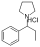 1-(1-phenylpropyl)pyrrolidine hydrochloride 结构式