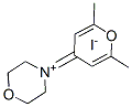 4-(2,6-dimethylpyran-4-ylidene)-1-oxa-4-azoniacyclohexane iodide 结构式