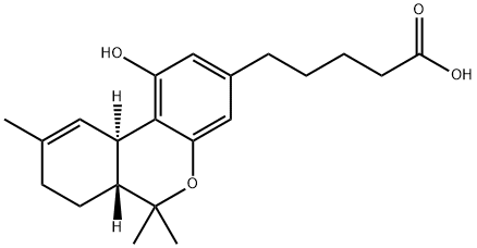 (6AR-TRANS)-6A,7,8,10A-TETRAHYDRO-1-HYDROXY-6,6,9-TRIMETHYL-6H-DIBENZO[B,D]PYRAN-3-PENTANOIC ACID 结构式