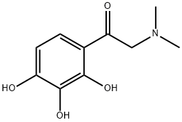 Ethanone, 2-(dimethylamino)-1-(2,3,4-trihydroxyphenyl)- (9CI) 结构式