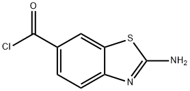 6-Benzothiazolecarbonyl chloride, 2-amino- (9CI) 结构式