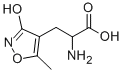 (±)-Α-氨基-3-羟基-5-甲基异恶唑-4-丙酸 结构式