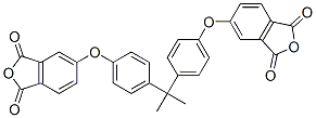 5-[4-[2-[4-(1,3-dioxoisobenzofuran-5-yl)oxyphenyl]propan-2-yl]phenoxy] isobenzofuran-1,3-dione 结构式