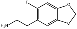 2-(6-FLUORO-BENZO[1,3]DIOXOL-5-YL)-ETHYLAMINE 结构式