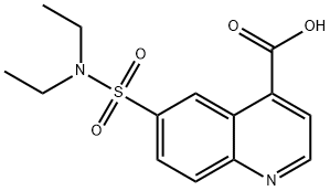 6-DIETHYLSULFAMOYL-QUINOLINE-4-CARBOXYLIC ACID 结构式