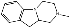 Pyrazino[1,2-a]indole, 1,2,3,4,10,10a-hexahydro-2-methyl- (9CI) 结构式