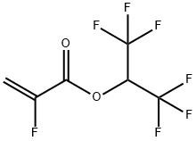HEXAFLUOROISOPROPYL 2-FLUOROACRYLATE 结构式
