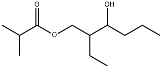 异丁酸2-乙基-3-羟基己酯 结构式