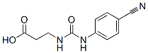 N-(4-cyanophenyl)-N'-(2-carboxyethyl)urea 结构式