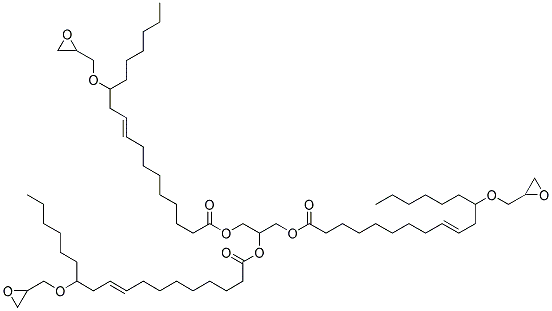 12-环氧甲氧基-9-十八烯酸甘油三酯聚合物 结构式