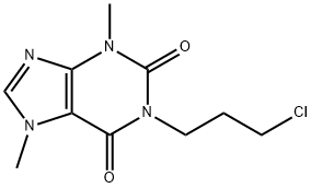 1-(3-氯丙基)可可碱 结构式