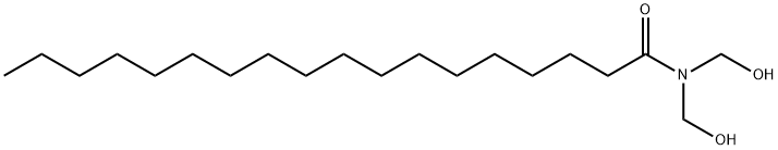 N,N-bis(hydroxymethyl)stearamide  结构式