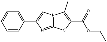 3-甲基-6-苯基咪唑并[2,1-B]噻唑-2-甲酸乙酯 结构式