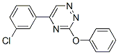5-(m-Chlorophenyl)-3-phenoxy-1,2,4-triazine 结构式