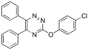 3-(4-chlorophenoxy)-5,6-diphenyl-1,2,4-triazine 结构式