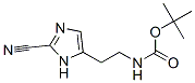 tert-Butyl 2-(2-cyano-1H-imidazol-5-yl)ethylcarbamate 结构式