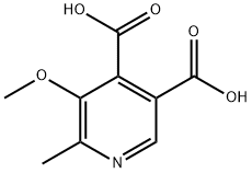 3,4-Pyridinedicarboxylic  acid,  5-methoxy-6-methyl- 结构式