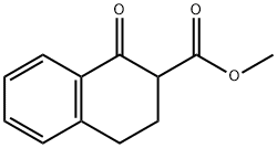 1,2,3,4-四氢-1-氧代-2-萘羧酸甲酯 结构式