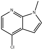 4-氯-1-甲基-1H-吡咯并[2,3-B]吡啶 结构式
