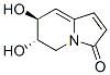 3(5H)-Indolizinone,6,7-dihydro-6,7-dihydroxy-,(6S,7S)-(9CI) 结构式