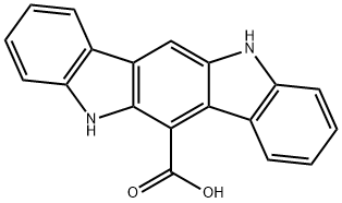 5,11-Dihydroindolo[3,2-b]carbazole-6-carboxylic acid 结构式