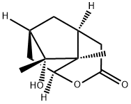 4,6-Methanocyclopenta[b]pyran-2(3H)-one,hexahydro-5-hydroxy-4a,5-dimethyl-,(4S,4aS,5R,6R,7aS)-(9CI) 结构式