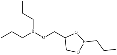 Dipropylborinic acid (2-propyl-1,3,2-dioxaborolan-4-yl)methyl ester 结构式