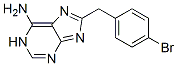 [(4-Bromophenyl)methyl]-1H-purin-6-amine 结构式