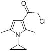 2-氯-1-(1-环丙基-2,5-二甲基-1H-吡咯-3-基)乙烷-1-酮 结构式