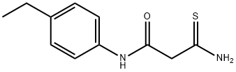 3-氨基-N-(4-乙基苯基)-3-硫代丙酰胺 结构式