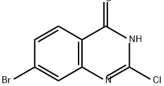 7-溴-2-氯-4(1H)-喹唑啉酮 结构式