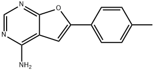 6-P-TOLYLFURO[2,3-D]PYRIMIDIN-4-AMINE 结构式