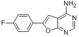 6-(4-FLUOROPHENYL)FURO[2,3-D]PYRIMIDIN-4-AMINE 结构式