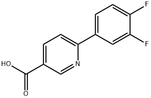 6-(3,4-Difluorophenyl)-nicotinic acid 结构式