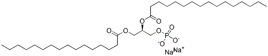 L-BETA,GAMMA-DIPALMITOYL-ALPHA-PHOSPHATIDIC ACID DISODIUM SALT 结构式