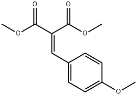 4-甲氧基苯亚甲基丙二酸二甲酯 结构式