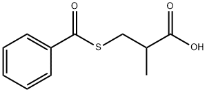 3-苯甲酰硫基-2-甲基丙酸 结构式